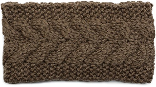 styleBREAKER headband chunky knit with plait pattern, hairband, headband, ladies 04026005, Colour:Olive green