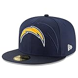New Era NFL Sideline 59Fifty Sadcha OTC   Casquette Ligne San Diego Chargers pour Homme, Couleur Bleu, Taille 7 0/0