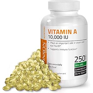Bronson Vitamin A 10,000 IU Premium Non-GMO Formula Supports Healthy Vision & Immune System and Healthy Growth…
