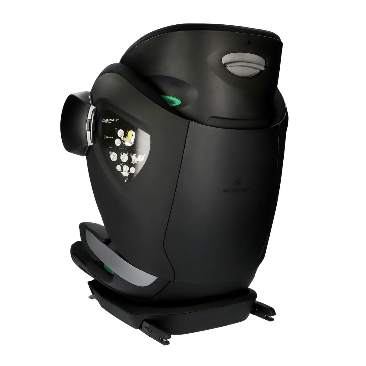 Seggiolino Auto ISOFIX Gruppo 2/3 100–150 cm Avionaut MaxSpace Smart Comfort System+ – seggiolino bambino reclinabile ergonomico con schienale regolabile, sicurezza e comfort per lunghi viaggi auto