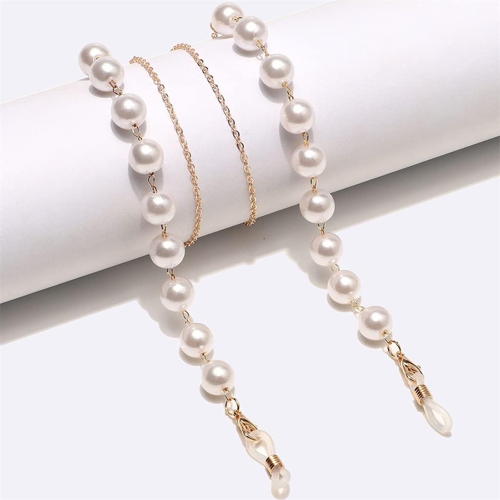 Fashion Handmade High-gloss Pearl Eyeglass Chain