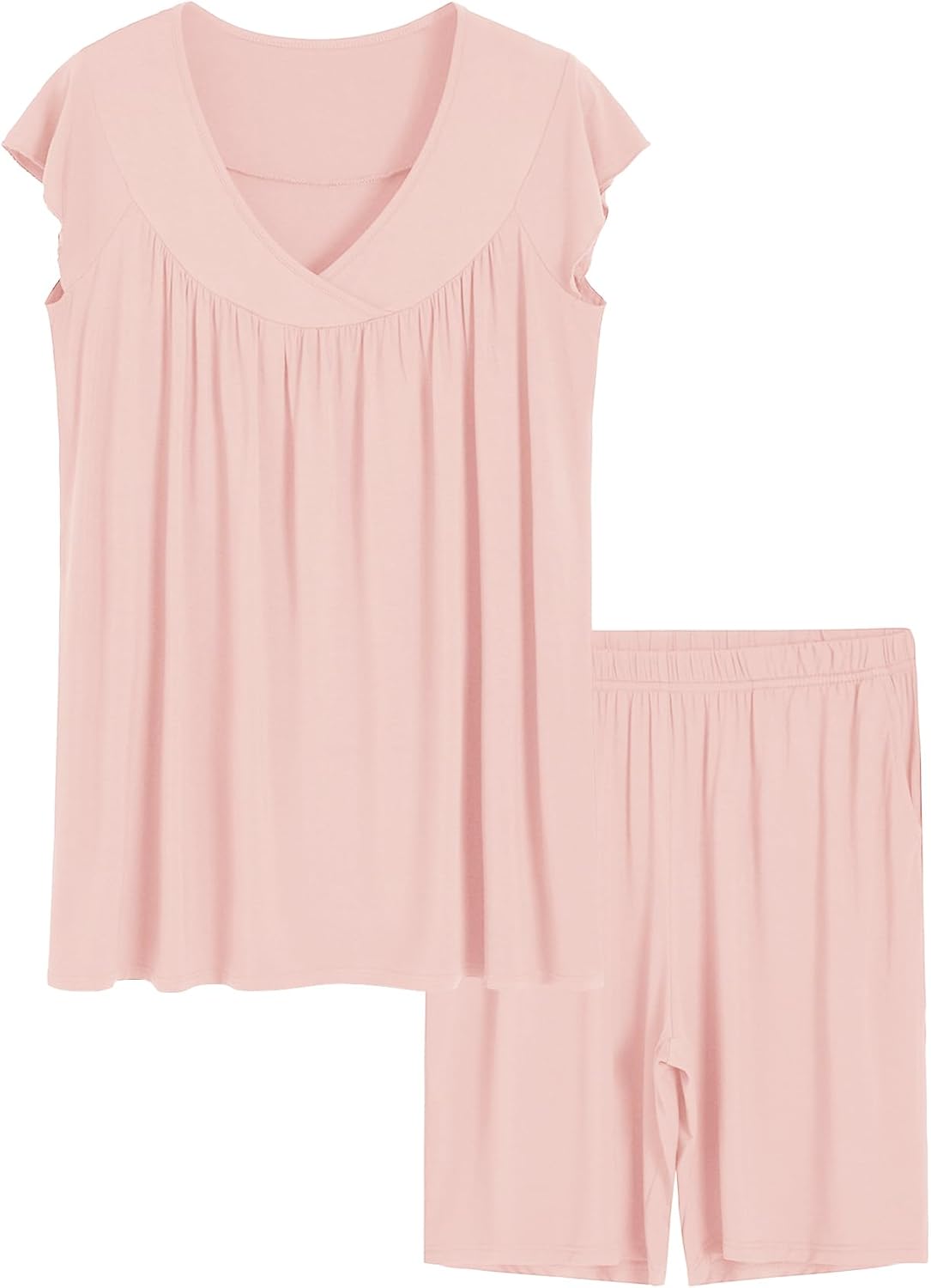 Latuza Women's Bermuda Pajama Shorts Set Soft Viscose Pj Set