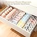 4 Pack Drawer Dividers for Clothes, 4
