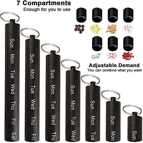 Boîte de pilules portable en métal pour le voyage
