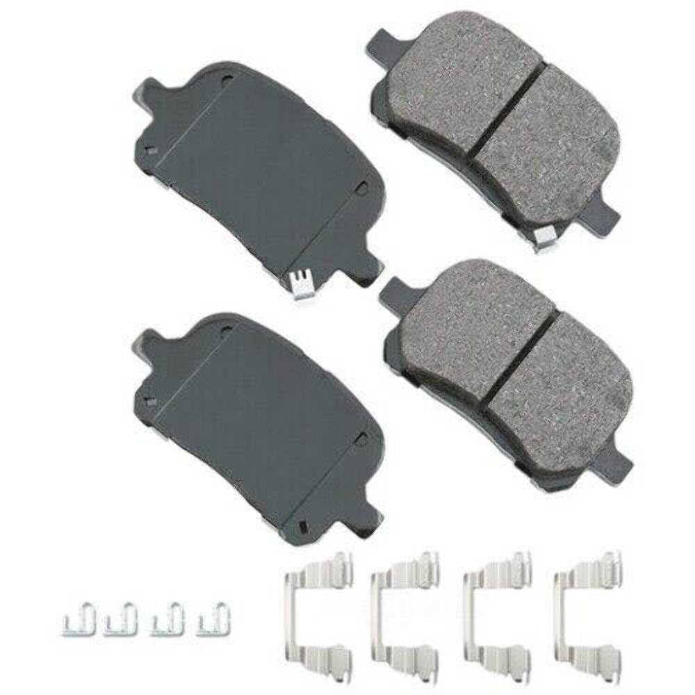 Akebono-ACT707A Ultra-Premium Ceramic Front Disc Brake Pads, GREY
