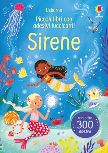 Piccoli libri con adesivi luccicanti: Sirene
