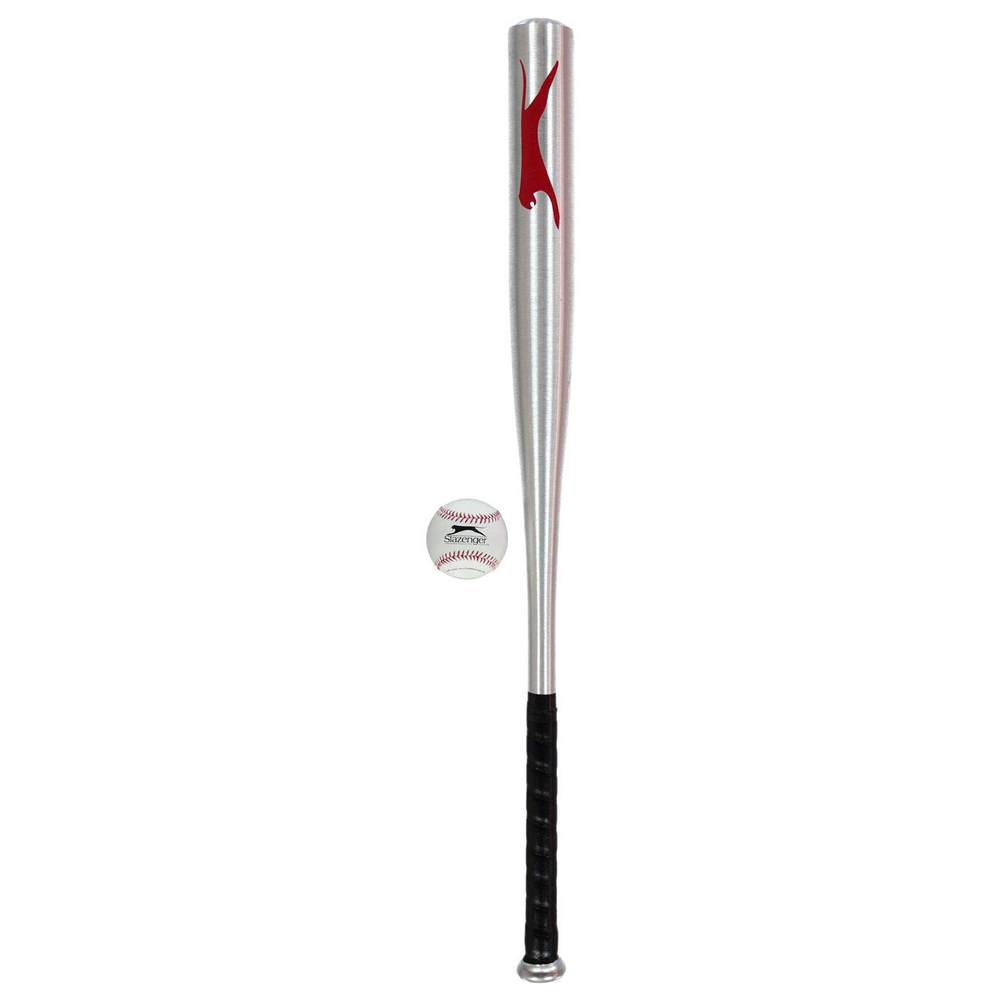 Slazenger Unisex Aluminium Baseball Bat Set Softball Silver One Size