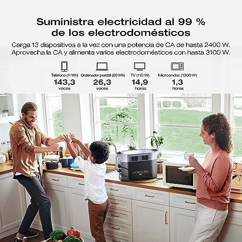 Image of EF ECOFLOW Portable Power Station DELTA 2 Max, 2400W LFP Solar Generator, Full Charge in 1 Hr, 2048Wh Solar Powered Generator for Home Backup(Solar Panel Optional)