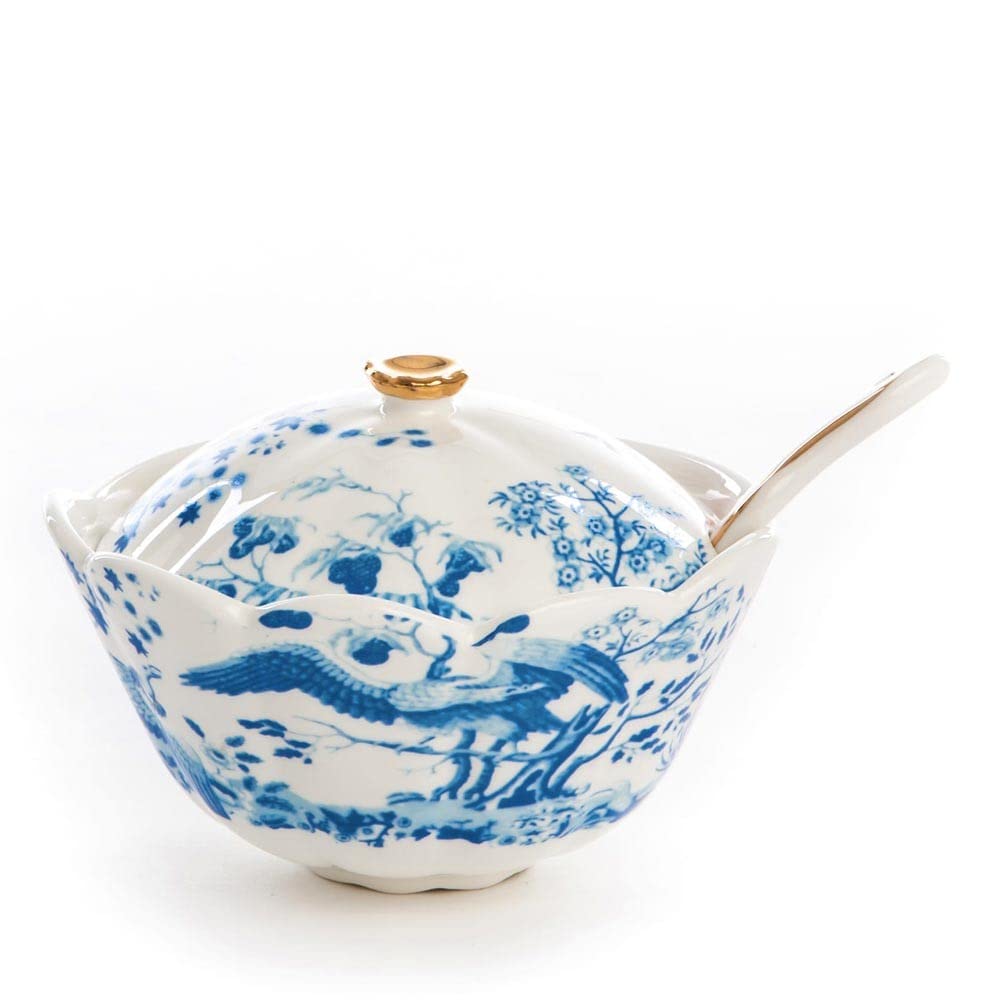 SELETTI Azucarero de porcelana Hybrid-Maurilia Ø 12 cm H.9 C/Cuchara