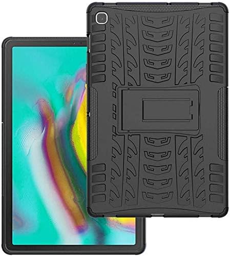 Fitsmart Dazzle Tyre Case Kickstand Armor Back Cover for Samsung Galaxy Tab S5e (SM-T725/T720) - Black