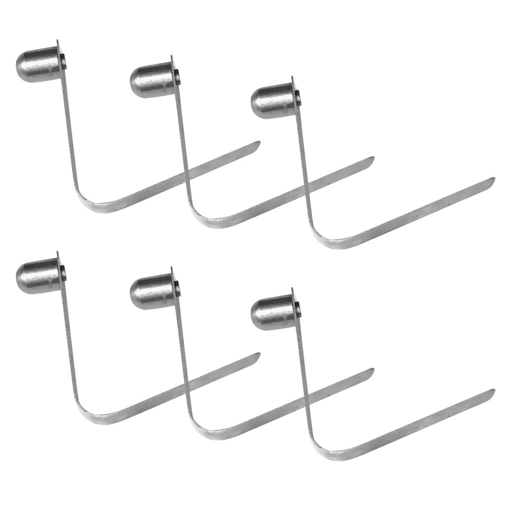 6 clip a molla per kayak in acciaio inox da 8 mm