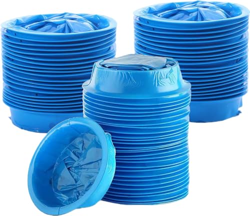 LeilieCSC Disposable Vomit Bags 65 Pack 1000ml Leak-Proof & Odor-Control Travel/Aircraft/Hospital Use Eco-Friendly & Extra Thick Design for Car Motion Sickness Emergency (Blue)