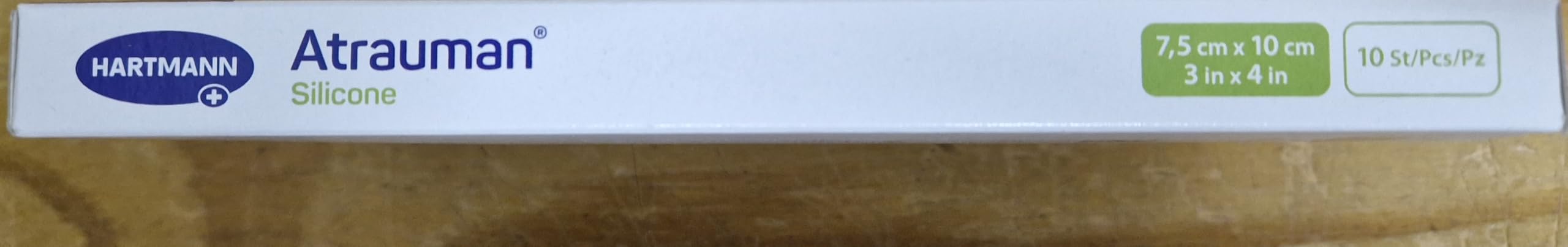 ATRAUMAN Silicone steril 7,5x10 cm Kompressen 10 St