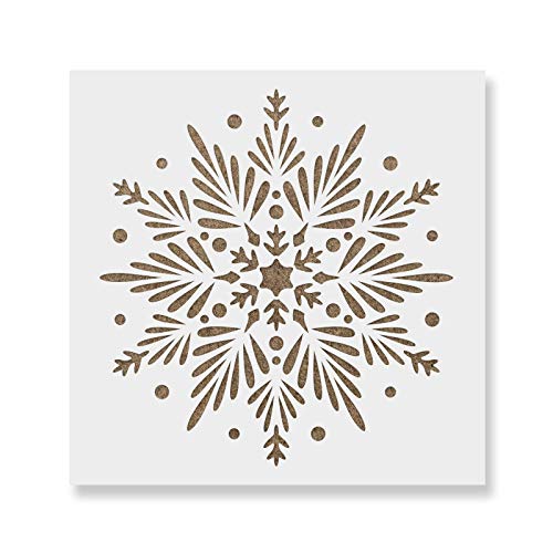 Snowflake Stencil - Christmas Card, Christmas, Christmas Stencils, Christmas Decoration, Snowflake Template