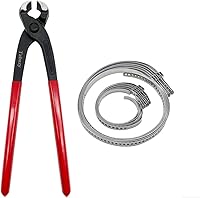 Vista 1 de Alicates de abrazadera de oreja con 12 piezas de abrazaderas de arranque CV de una sola oreja, pinza de abrazadera de oreja, herramienta de mano