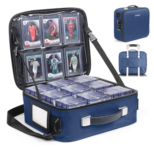 Image of Luxtude Trading Card Storage Box, Sports Card Carrying Case