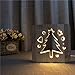 Produktbild 3D Holz LED Nachtlicht Weihnachtsbaum Baby Raumdekoration Holz warme Lichter Familie Dekoration Party Geburtstag Weihnachtsgeschenke