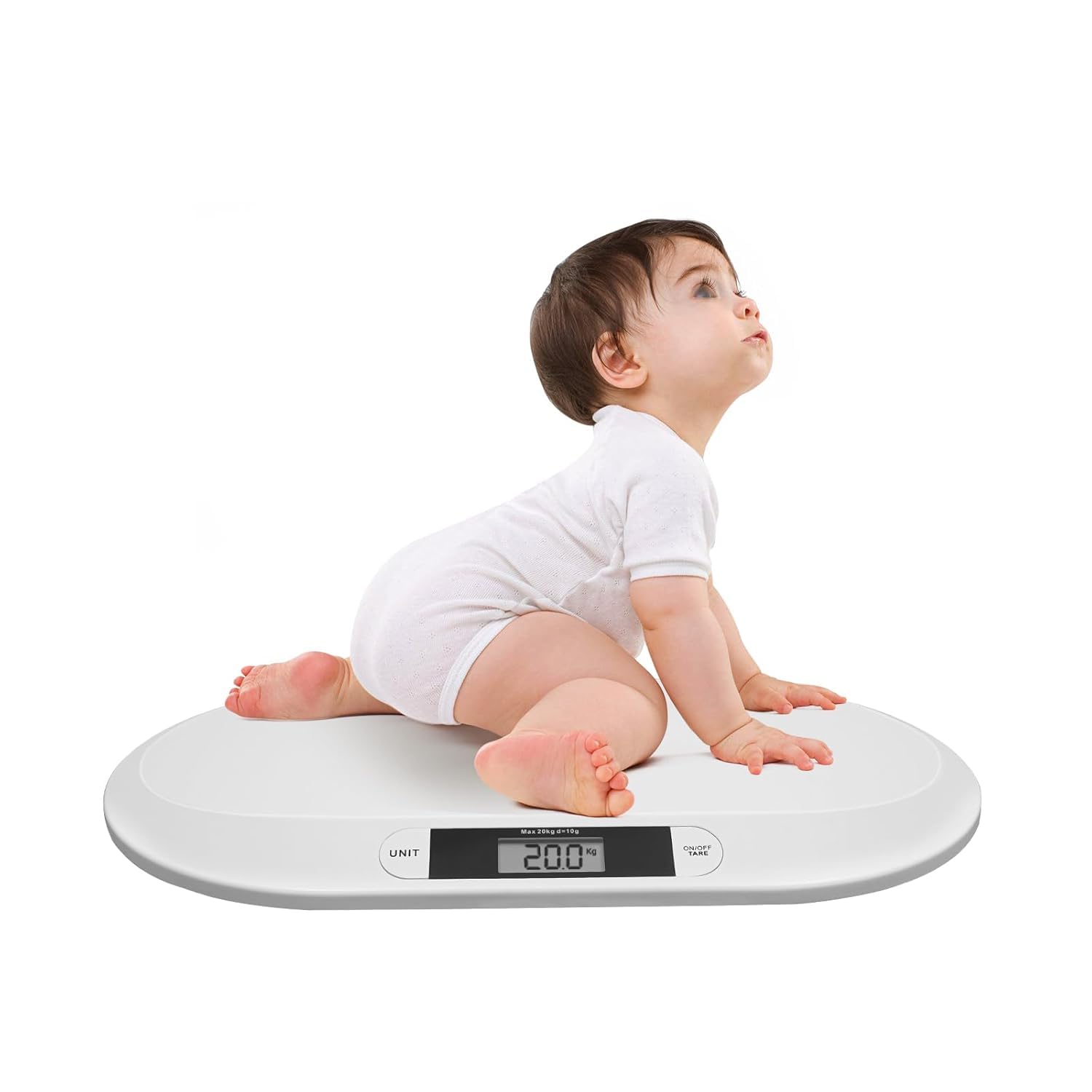 Bilancia Digitale per Neonati, Bambini E Animali Domestici - Misurazione Precisa del Peso di Neonati, Gatti E Cani - Design Facile da Usare, Leggero E Portatile