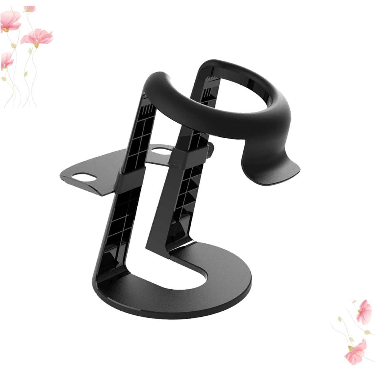Supporto Vr per Visore, Supporto Display Nero in Plastica | Struttura Removibile, Facile da Trasportare, Spazio per Controller da Gioco e Ordine sulla Scrivania