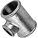 Produktbild GEWINDE FITTING aus TEMPERGUSS verzinkt > Nr.130 T-Stück (reduziert) IG(Rp) x IG(Rp) x IG(Rp) > 1/4 bis 4 Zoll WUNSCHGRÖSSE einfach selbst wählen >>> 1 Zoll auf 3/4 Zoll auf 1 Zoll