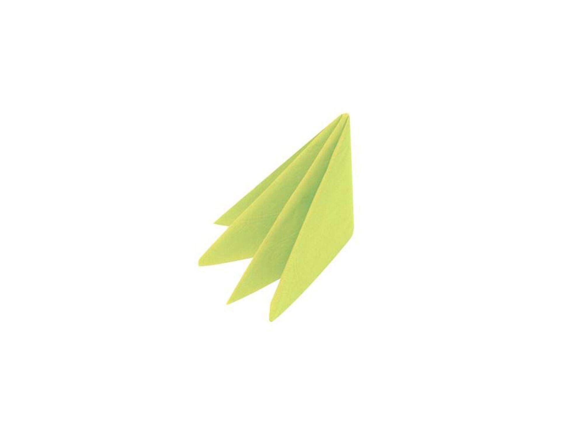 Swantex Lime Zest Napkins 33cm 2ply - Pack of 100 | Disposable Napkins, Party Napkins, Paper Napkins, Dinner Napkins