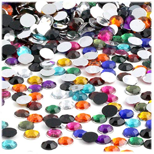 The Crafts Outlet 10,000pc Rhinestones Round 6mm - 30ss Jewel Tone Assortment