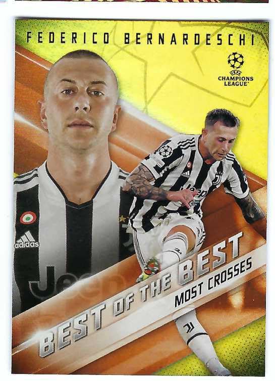 FEDERICO BERNARDESCHI 2021-22 Topps UEFA Champions League Soccer Best of the Best #BB-09 GOLD PARALLEL Card #20 of only 50 Made! Juventus FC Italy Toronto