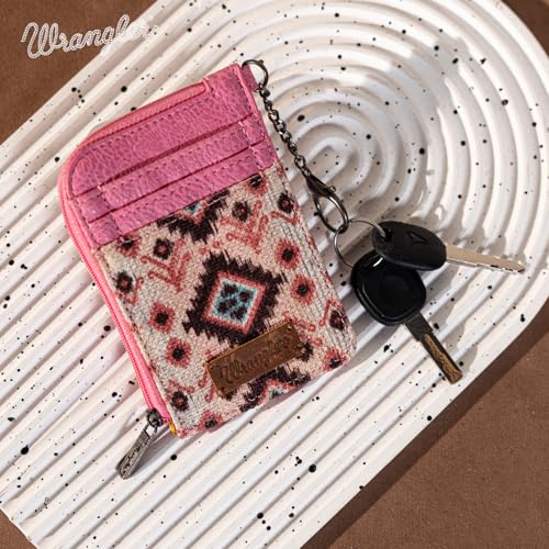 Image of Wrangler Western Card Wallet for Women Aztec Credit Card Holder for Women