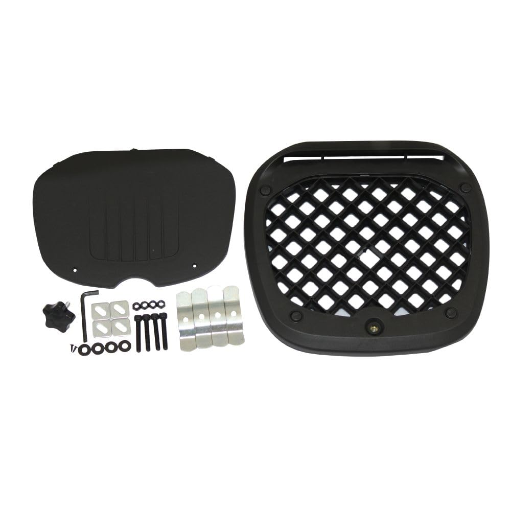 CRUIZER Maleta para moto y scooter, placa negra, 50 litros