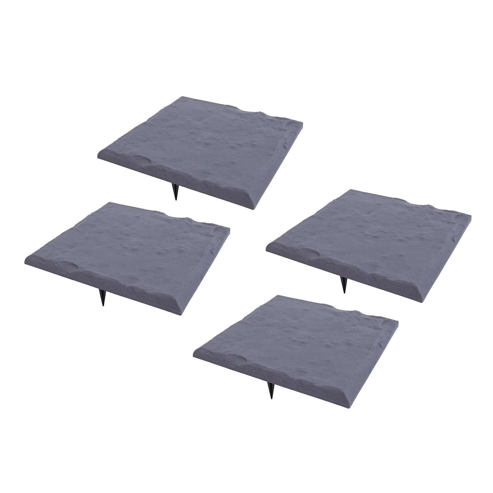 banapoy Dalles de Jardin en Plastique, 15.55 Pouces avec Piquets pour