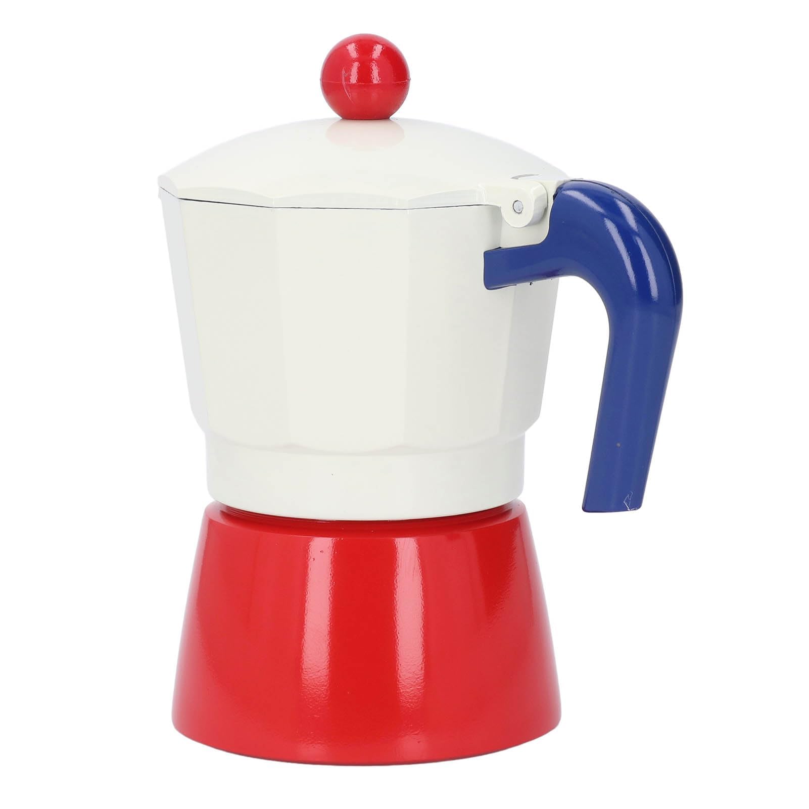 TOPINCN Caffettiera da 3 tazze, in alluminio, capacità 150 ml, macchina da caffè cubana manuale, macchina per caffè espresso italiano Greca per uso domestico all'aperto