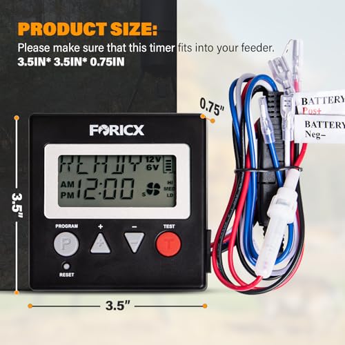 image for Foricx Feeder Digital Timer, 6V/12V Feeder Digital Timer for Deer Feed