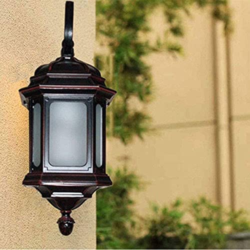 Aplique de pared de casa de granja de vidrio de aluminio fundido duradero 4