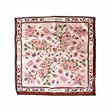 [ルートート] トートバッグ レディース スカーフデザイン エコバッグ 肩掛け 軽量 LT.トール.スカーフｰA 3664 (02 フラワー･ピンク)