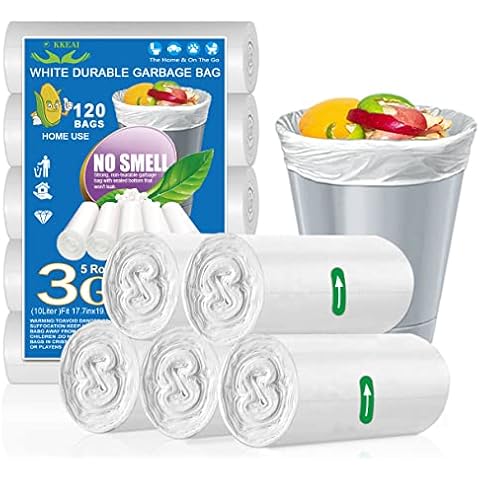OKKEAI 120 Count Small Pedal Bin Bags Cover