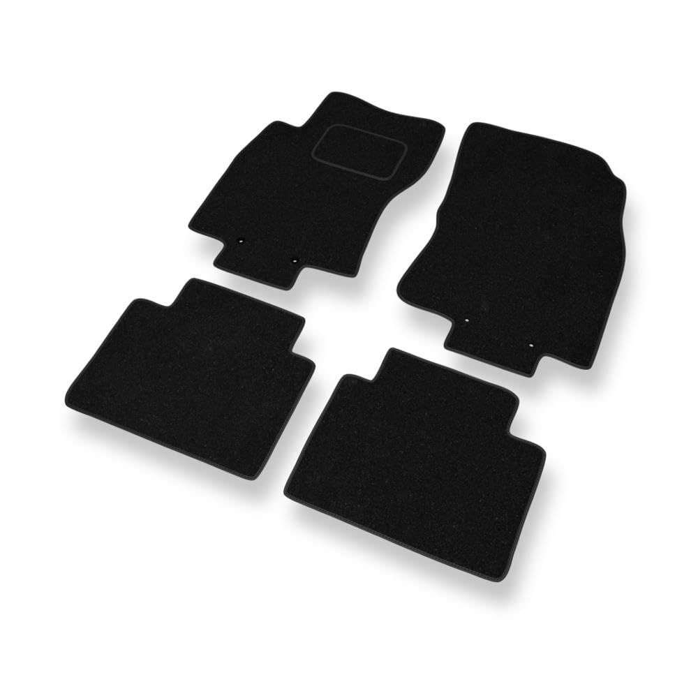 Mossa Alfombrillas adecuadas para Nissan X-Trail III (2013-2022) - alfombras para Coche - Color Negro 1