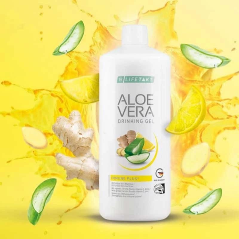 Amazon.com: LR Lifetakt Aloe Vera Drinking Gel Immune Plus Health Care  Women Men Drink Every Day Natural Treatment Set of 3-1000 ml./33.3 fl.oz :  Health & Household