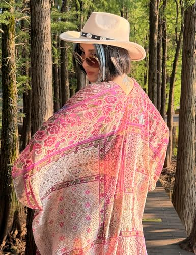 Image of MJ SERECA Women's Casual Long Velvet Kimono