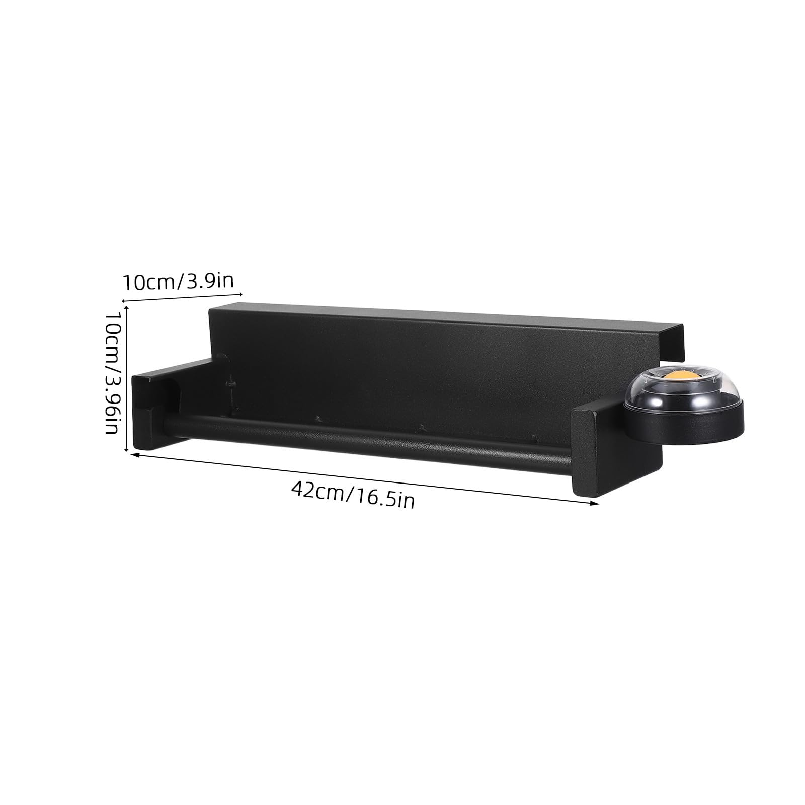Dispensador Bolsas de Plástico Soporte Metálico Negro para Supermercado, Estante Higiénico y Práctico, Adecuado para Uso Comercial y Restaurante