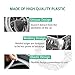 Ziciner 100PCS Disposable Steering Wheel Cover, Universal Plastic Transparent Car Steering Wheel Covers with Elastic Trims, Perfect for Automotive Service Oil Changes Body Shops (Style2-100PCS)