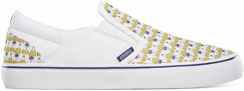 Etnies Men's Sneaker Skate Shoe, White Print, 10