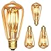Edison Vintage Glühbirne E27, Dimmbar ST64 6W Edison LED Lampe, 3 Stück Retro Glühbirne Vintage, Warmweiß 560LM, Ideal für Nostalgie und Retro Beleuchtung im Haus Café Bar