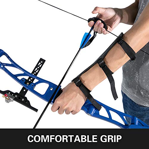 Bkisy Recurve Bow Set 18 20 24 28 30 32 36 38Lbs Archery Bow Aluminum Alloy Takedown Recurve Bow Right Hand Bow With 12 Arrows For Adults Youth Hunting Shooting Practice Competition (Blue, 30 Lbs) #TOP4