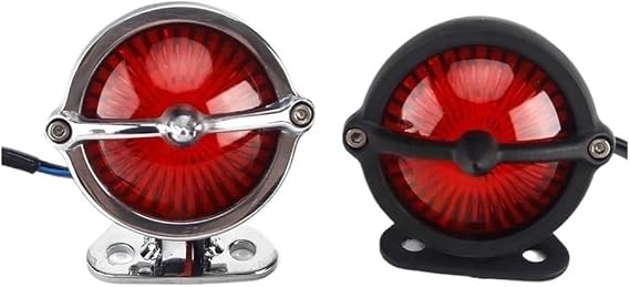 Motorcycle Rear Light Retro Motorcycle LED Bel Air Tail Light Base Brake Stop Tailllight Turn Signal Indicator For Chopper For Bobber