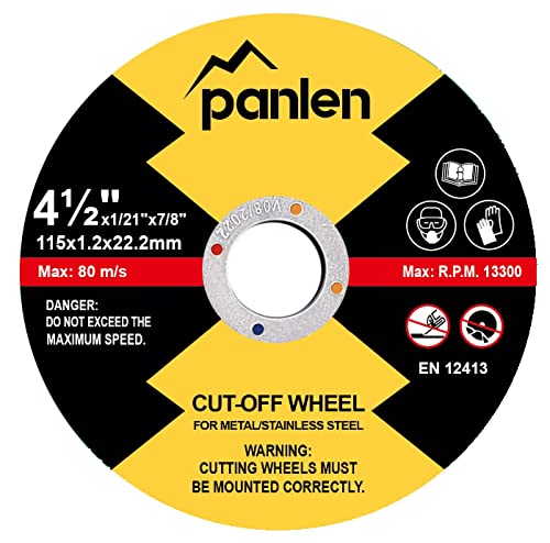 panlen Cut Off Wheels 100 Pack 4 1/2 inch, Professional Thin Metal & Stainless Steel Cutting Discs, 4.5" Value-Durable Cut-Off Blades for Angle Grinder, Industrial Grade Fast Cutting Blades by panlen - Image 9
