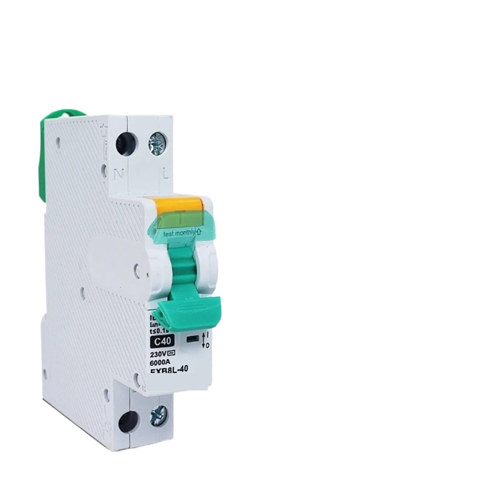 Wyłącznik automatyczny MCB AC230 V 6 A 10 A 16 A 20 A 32 A 40 A montaż na szynie DIN, miniaturowy przełącznik powietrza do użytku domowego (FXB8-40 MCB, 16 A)