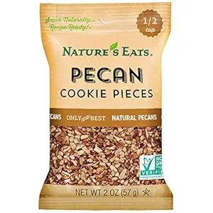 Nature's Eats Pecan Cookie Pieces, 2 Ounce (Pack of 12)