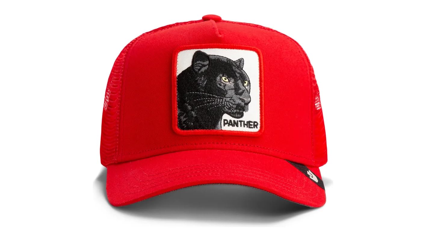 Goorin Bros. Gorra Trucker Rush Panther con Parche de Pantera, Roja, Estilo The Farm