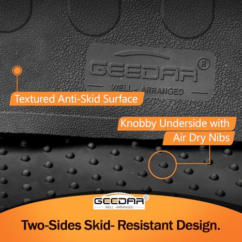 GEEDAR Heavy Duty Rubber Bed Mat