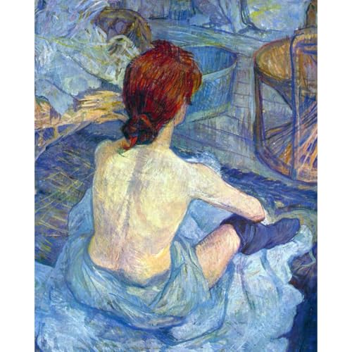 Grand poster Toulouse-Lautrec Rousse the Toilet ARTICULOZY affiche murale XXL 101x127